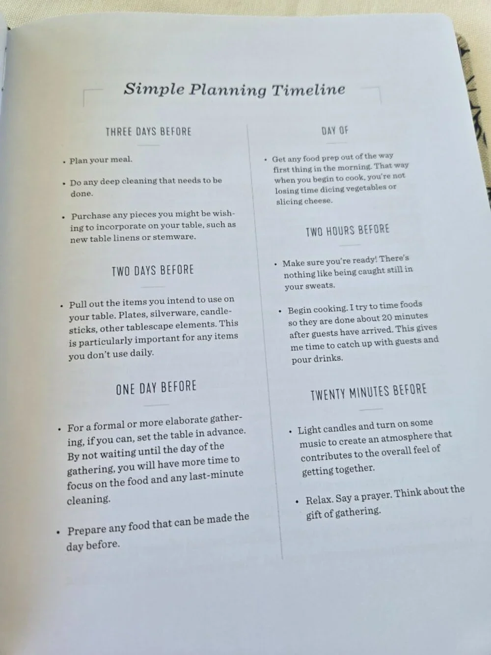 The Gift of Gathering Planner: Simple Ways to Organize Your Next Get Together